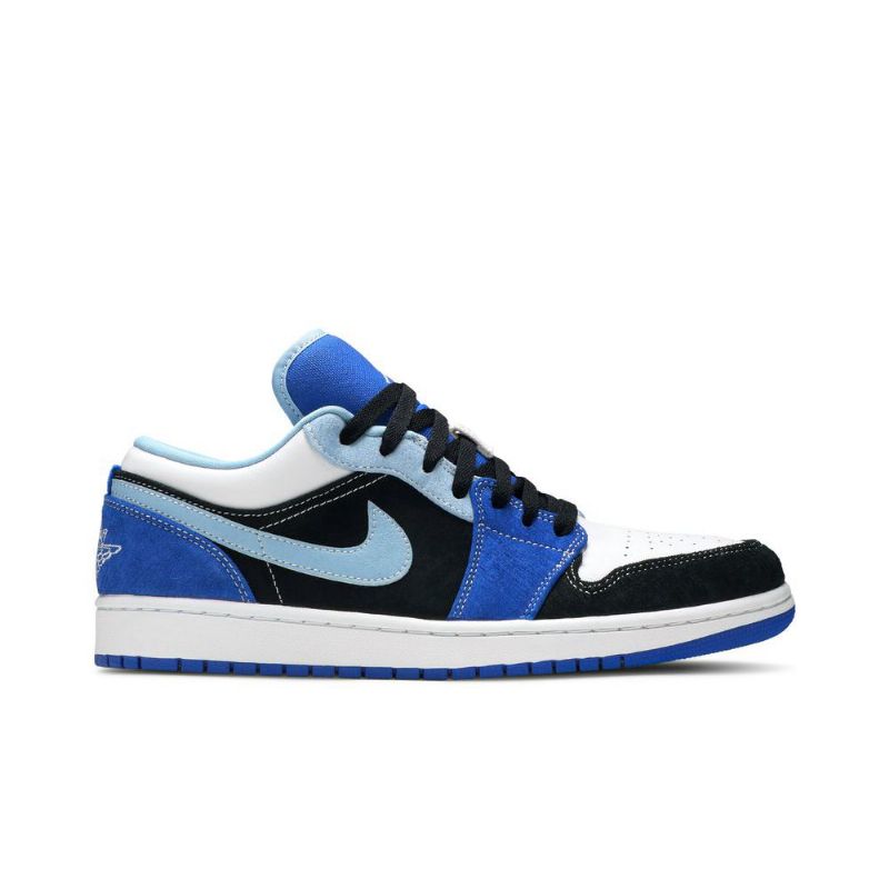 Pánské Boty Air Jordan 1 Low Se Modrá Černá Bílá