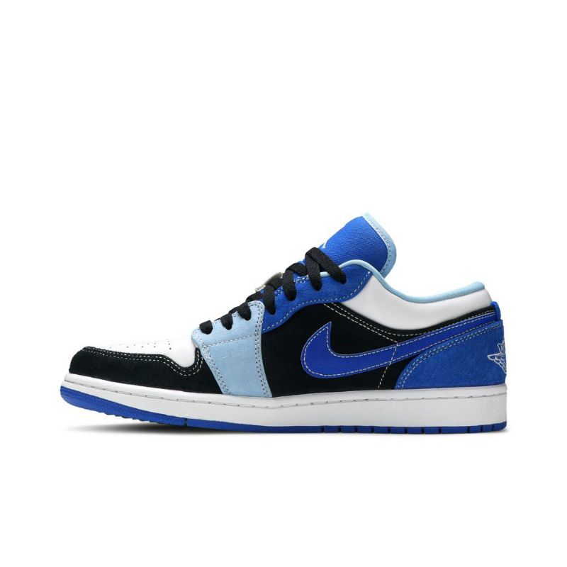 Pánské Boty Air Jordan 1 Low Se Modrá Černá Bílá
