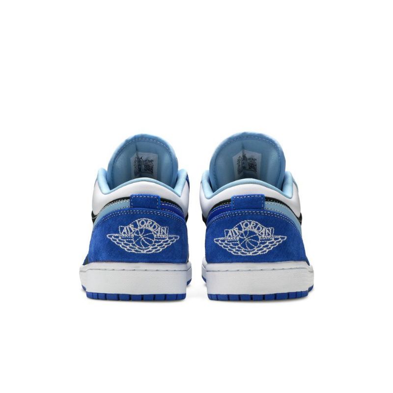 Pánské Boty Air Jordan 1 Low Se Modrá Černá Bílá