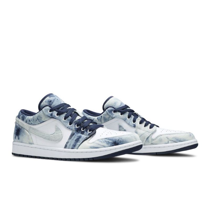 Pánské Boty Air Jordan 1 Low Se Modrý Bílý