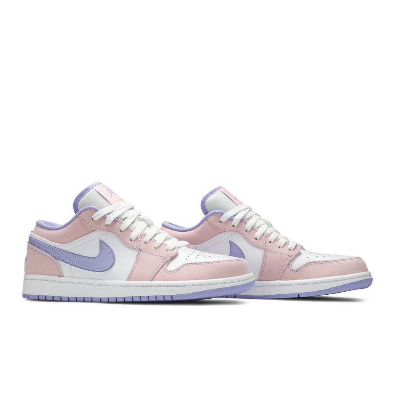 Pánské Boty Air Jordan 1 Low Se Růžová Nachový Bílý