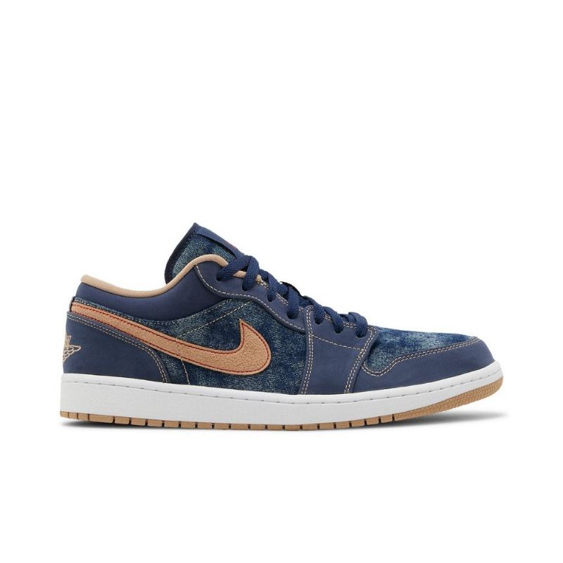 Pánské Boty Air Jordan 1 Low Se Tmavě Modrá Modrý