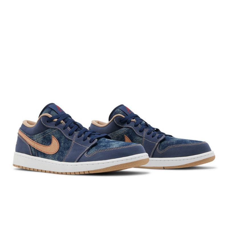 Pánské Boty Air Jordan 1 Low Se Tmavě Modrá Modrý