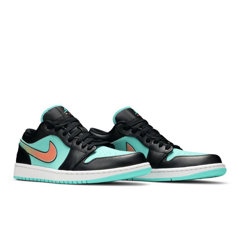 Pánské Boty Air Jordan 1 Low Se Turquoise Černá Růžová