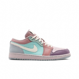 Pánské Boty Air Jordan 1 Low Se Turquoise Růžová Nachový Béžová