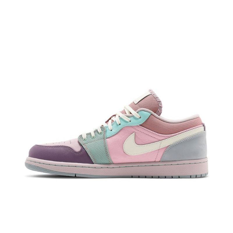 Pánské Boty Air Jordan 1 Low Se Turquoise Růžová Nachový Béžová