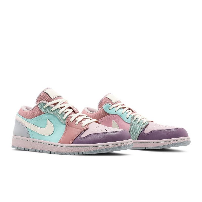 Pánské Boty Air Jordan 1 Low Se Turquoise Růžová Nachový Béžová