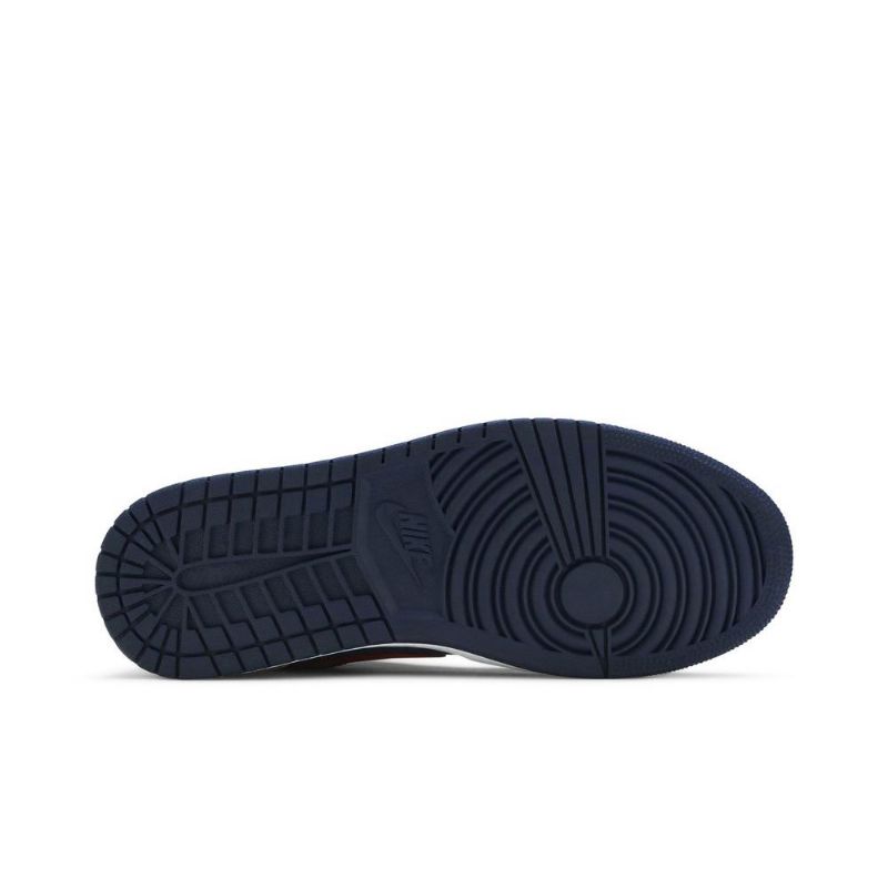 Pánské Boty Air Jordan 1 Low Tmavě Modrá Bílý Červené