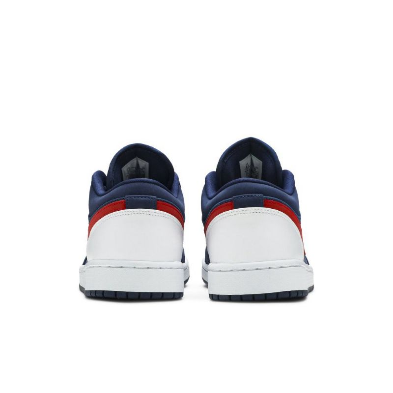 Pánské Boty Air Jordan 1 Low Tmavě Modrá Bílý Červené