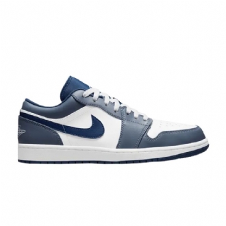 Pánské Boty Air Jordan 1 Low Tmavě Modrá Bílý Modrý