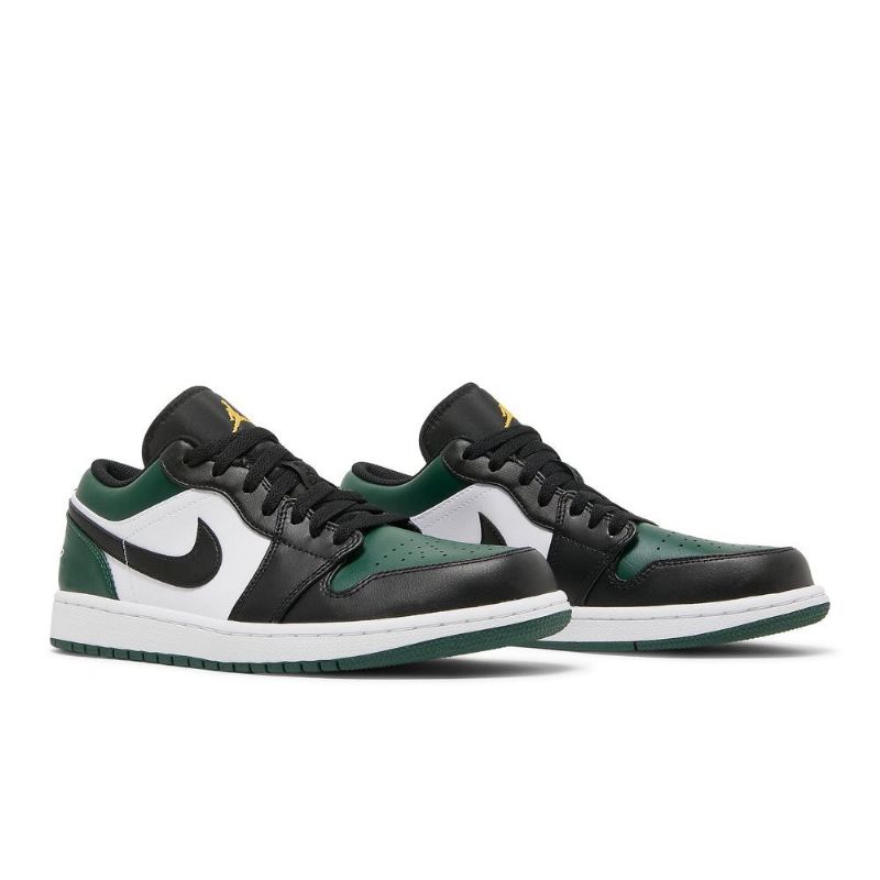Pánské Boty Air Jordan 1 Low Zelená Bílý Černá Zlatý