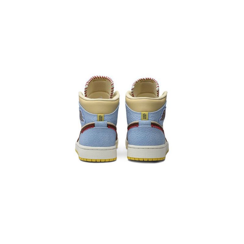 Pánské Boty Air Jordan 1 Maison Chateau Rouge Mid Se Modrá Hnědá Béžová