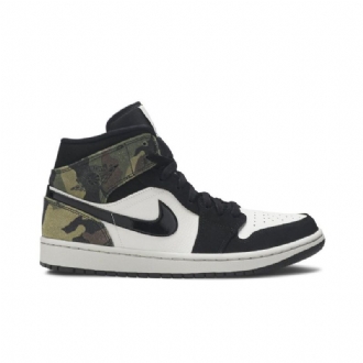 Pánské Boty Air Jordan 1 Mid Béžová Černá Zelená