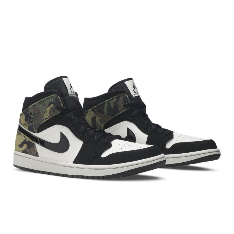 Pánské Boty Air Jordan 1 Mid Béžová Černá Zelená
