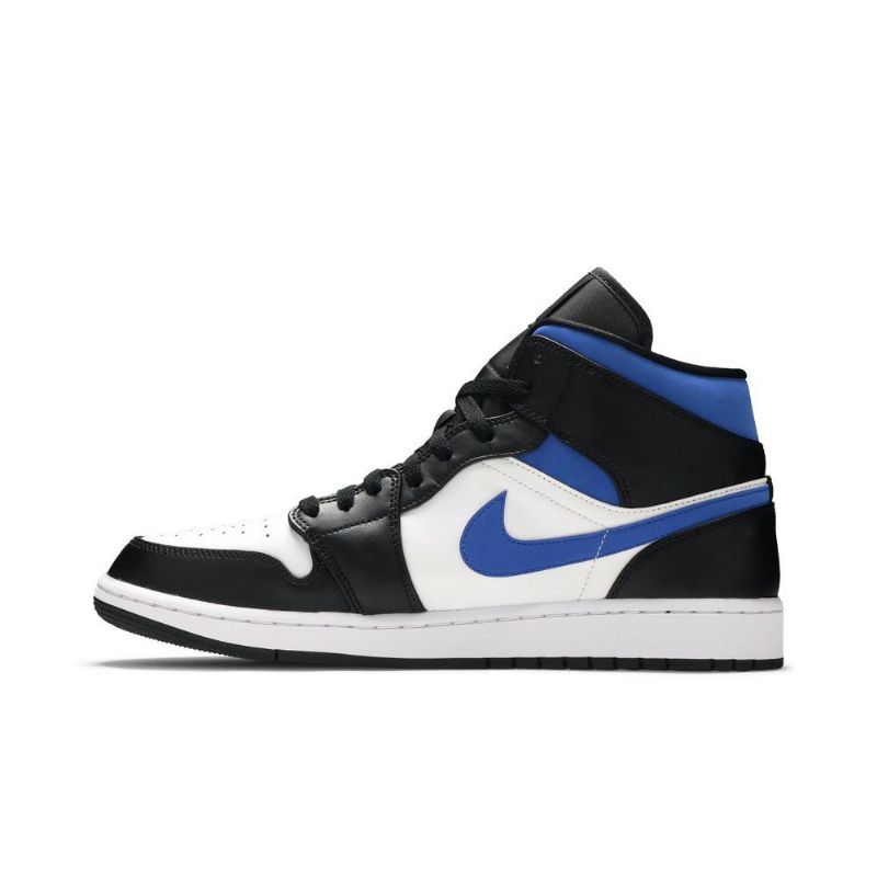Pánské Boty Air Jordan 1 Mid Bílý Černá Modrý