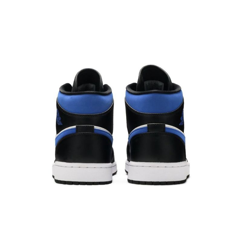 Pánské Boty Air Jordan 1 Mid Bílý Černá Modrý