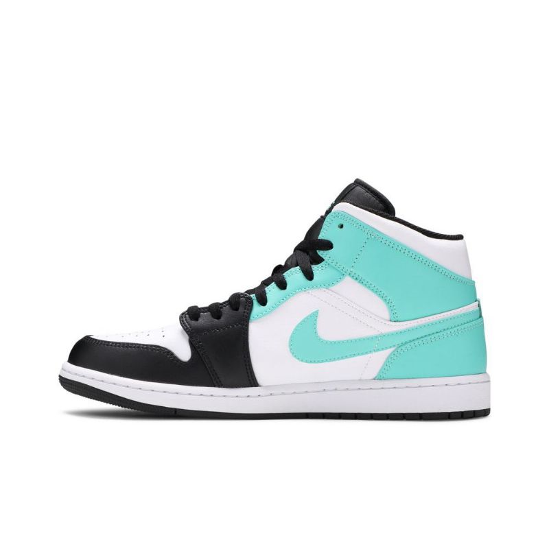 Pánské Boty Air Jordan 1 Mid Bílý Černá Modrý