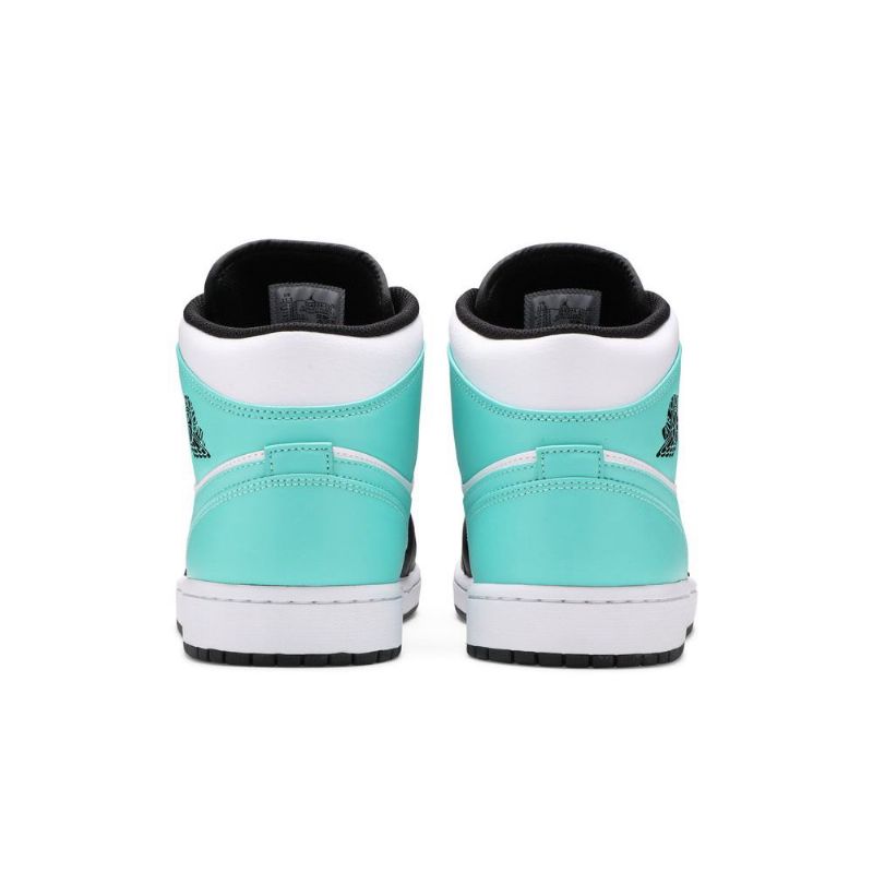 Pánské Boty Air Jordan 1 Mid Bílý Černá Modrý