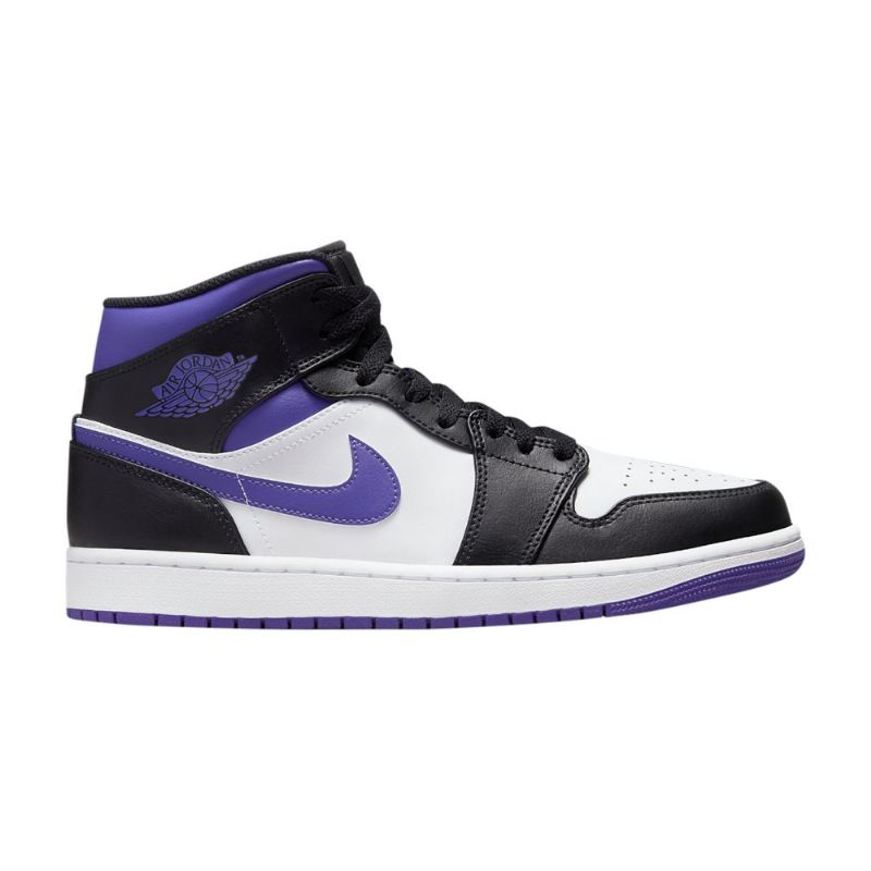Pánské Boty Air Jordan 1 Mid Bílý Černá Nachový