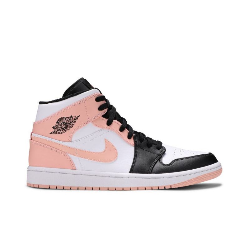 Pánské Boty Air Jordan 1 Mid Bílý Černá Růžová