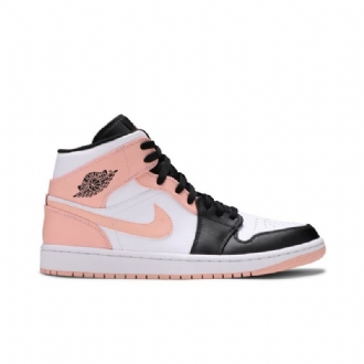 Pánské Boty Air Jordan 1 Mid Bílý Černá Růžová