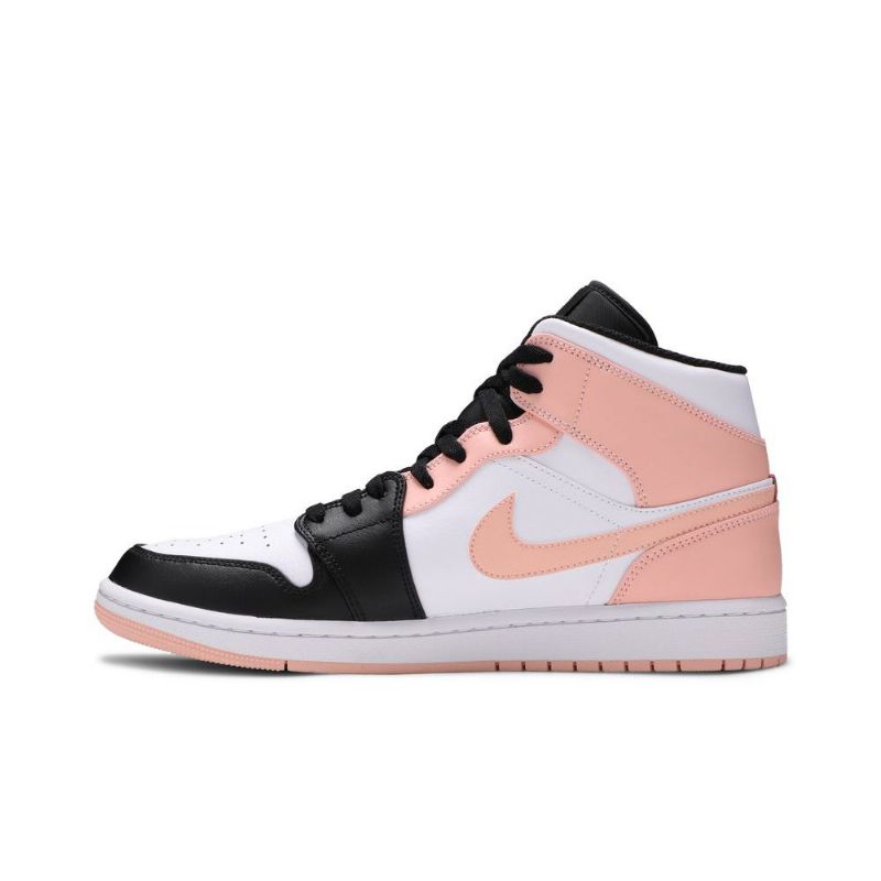 Pánské Boty Air Jordan 1 Mid Bílý Černá Růžová
