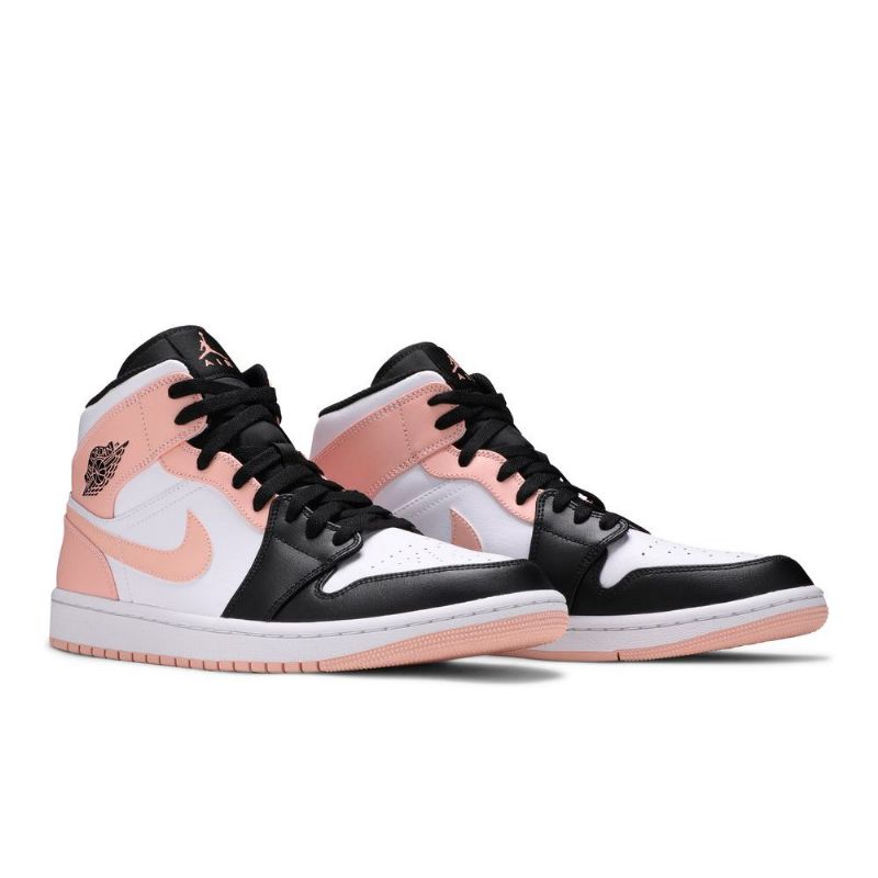 Pánské Boty Air Jordan 1 Mid Bílý Černá Růžová