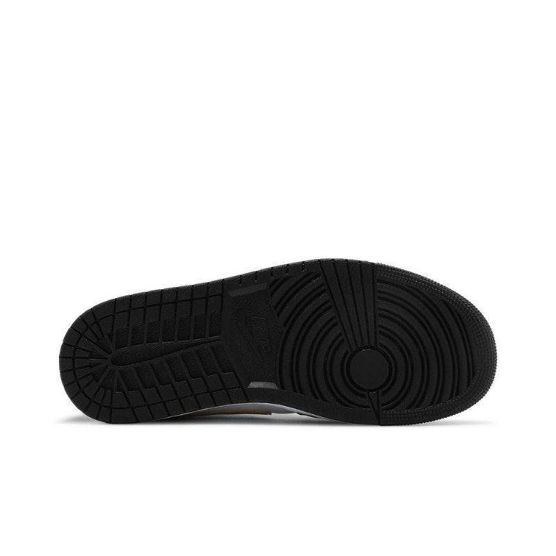 Pánské Boty Air Jordan 1 Mid Bílý Černá Zlatý