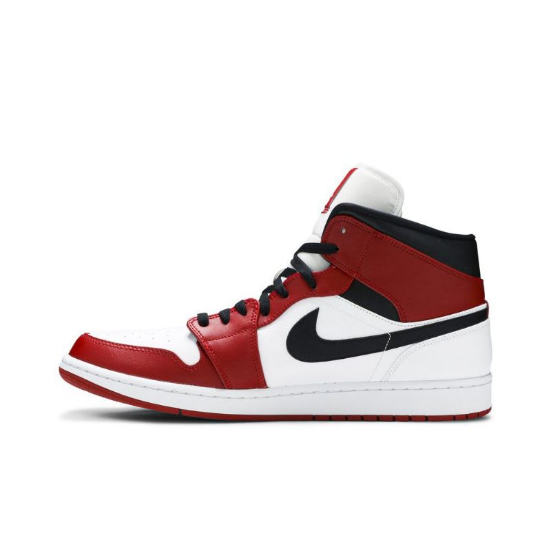 Pánské Boty Air Jordan 1 Mid Bílý Červené Černá