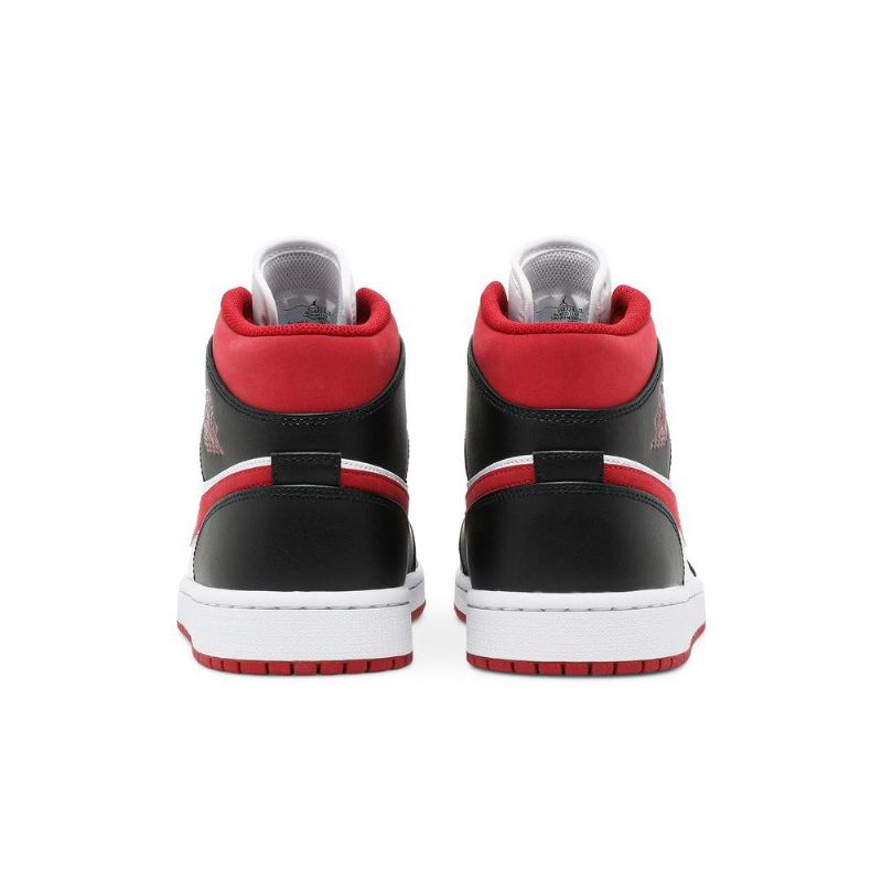 Pánské Boty Air Jordan 1 Mid Bílý Červené Černá