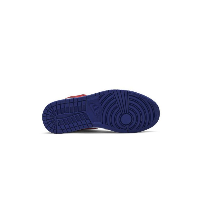Pánské Boty Air Jordan 1 Mid Bílý Modrá Červená Černá