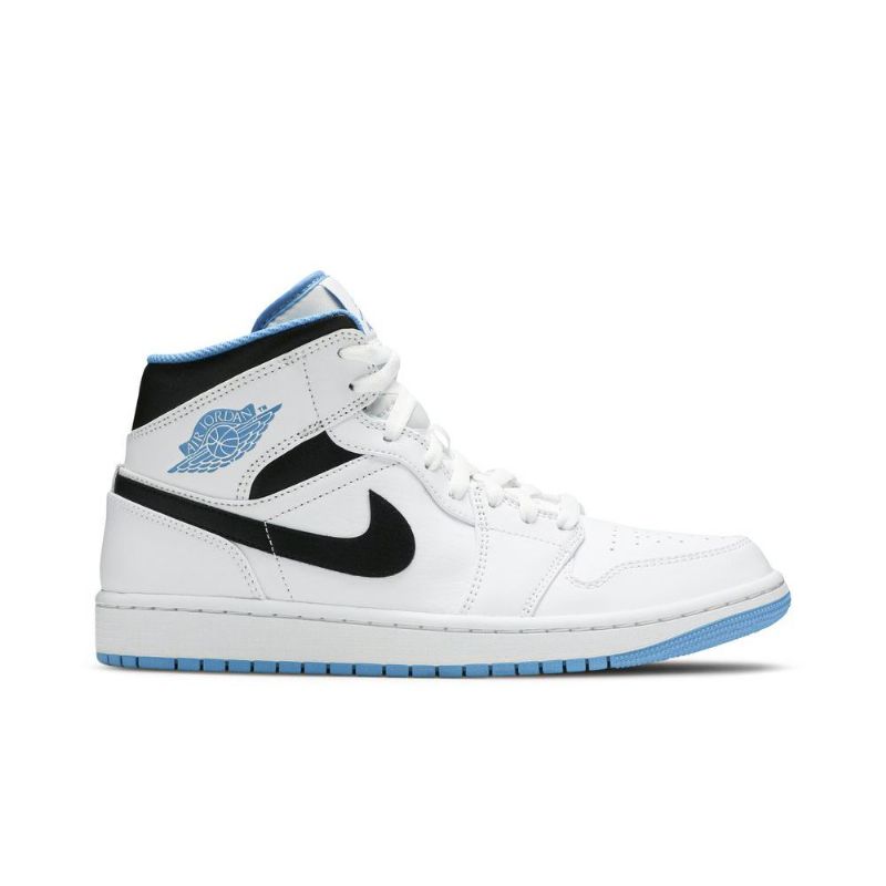 Pánské Boty Air Jordan 1 Mid Bílý Modrý Černá