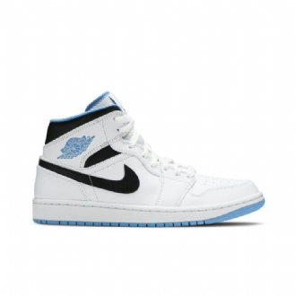 Pánské Boty Air Jordan 1 Mid Bílý Modrý Černá