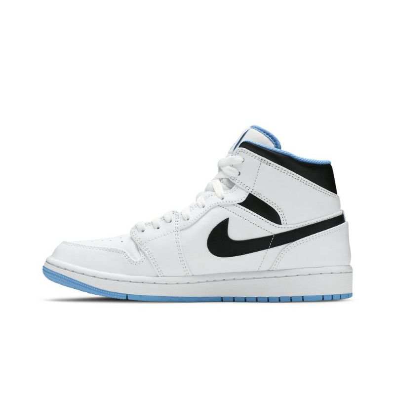 Pánské Boty Air Jordan 1 Mid Bílý Modrý Černá