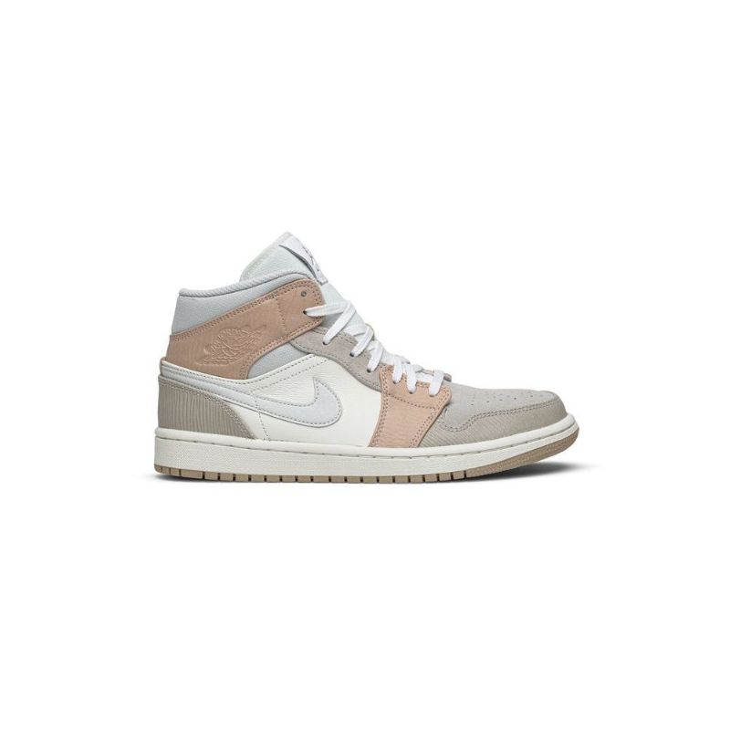 Pánské Boty Air Jordan 1 Mid Bílý Šedá