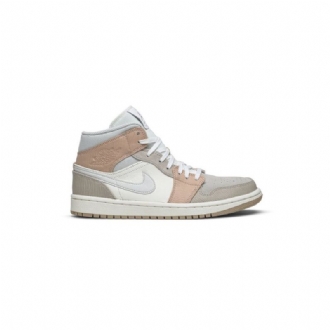 Pánské Boty Air Jordan 1 Mid Bílý Šedá