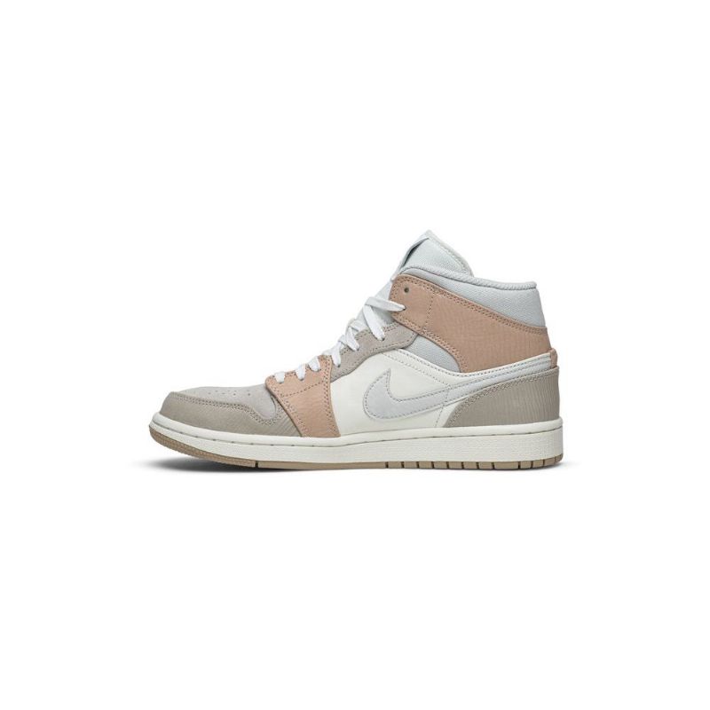 Pánské Boty Air Jordan 1 Mid Bílý Šedá