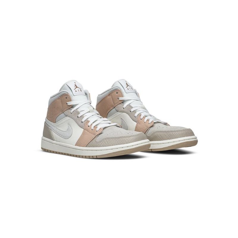 Pánské Boty Air Jordan 1 Mid Bílý Šedá