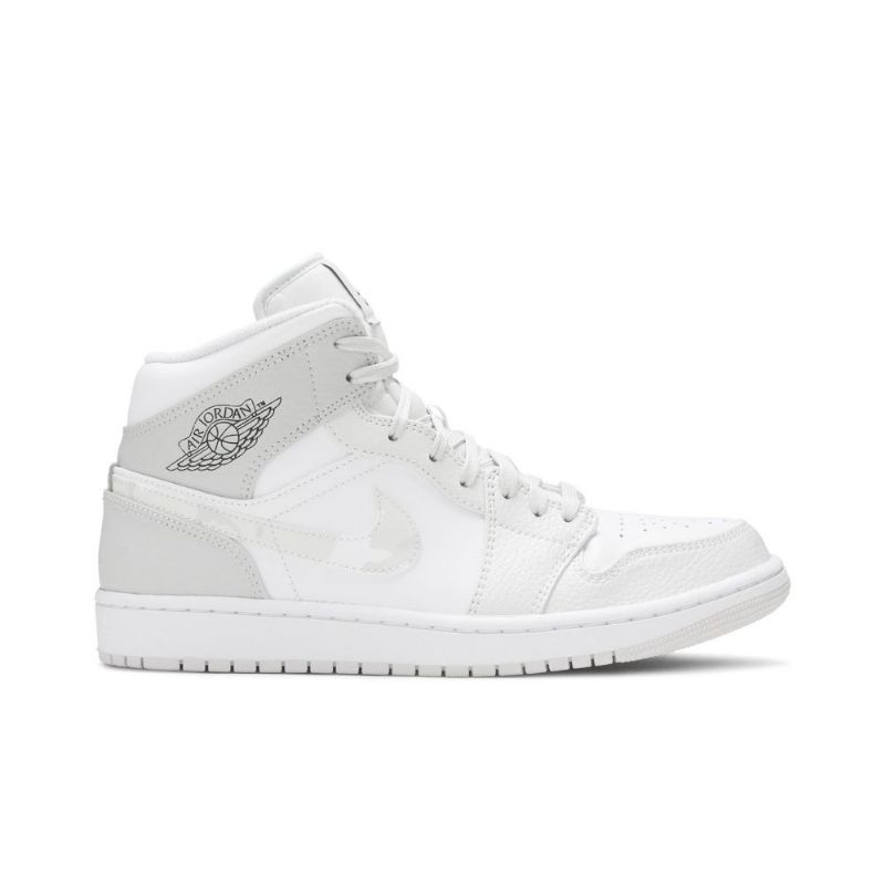 Pánské Boty Air Jordan 1 Mid Bílý Šedá