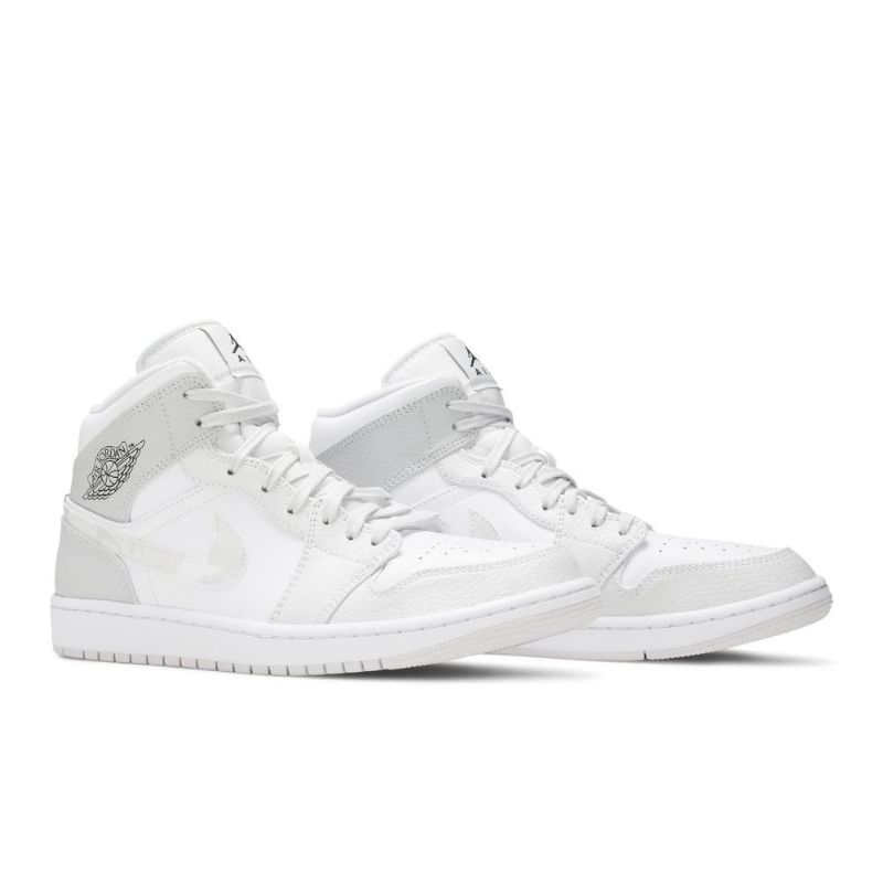 Pánské Boty Air Jordan 1 Mid Bílý Šedá