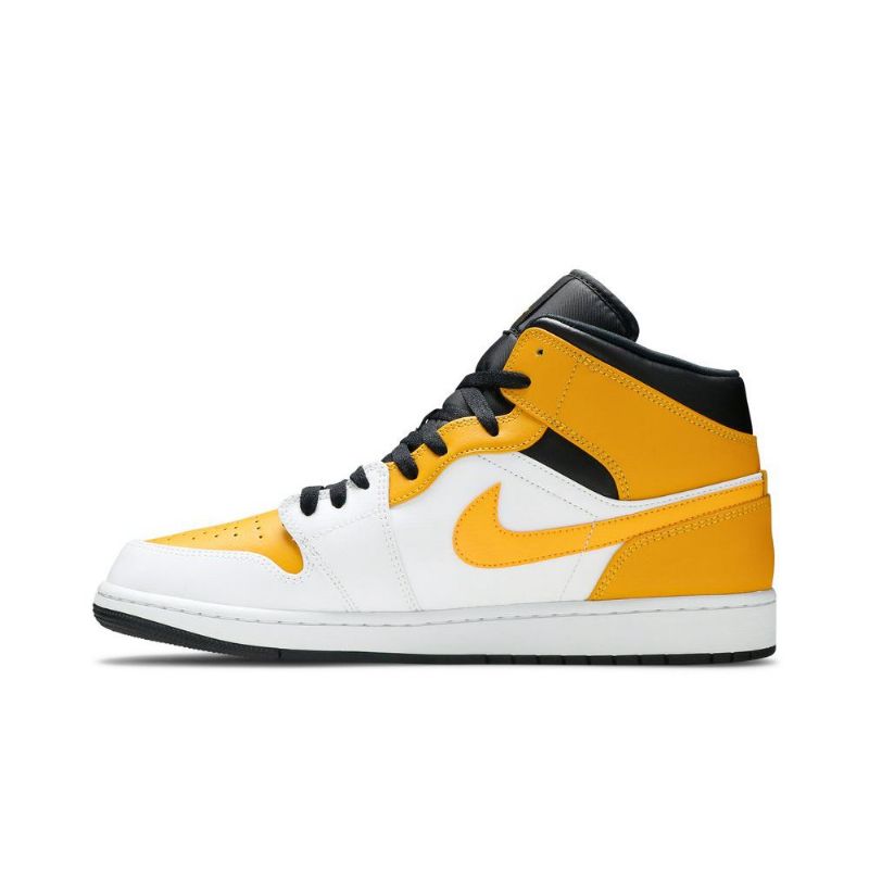 Pánské Boty Air Jordan 1 Mid Bílý Zlatý Černá