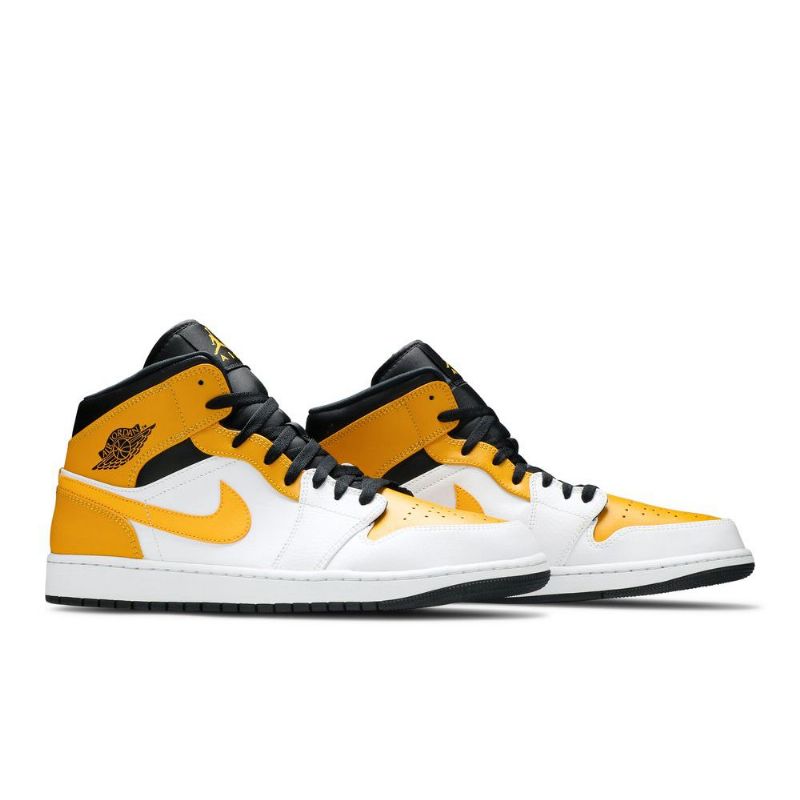 Pánské Boty Air Jordan 1 Mid Bílý Zlatý Černá
