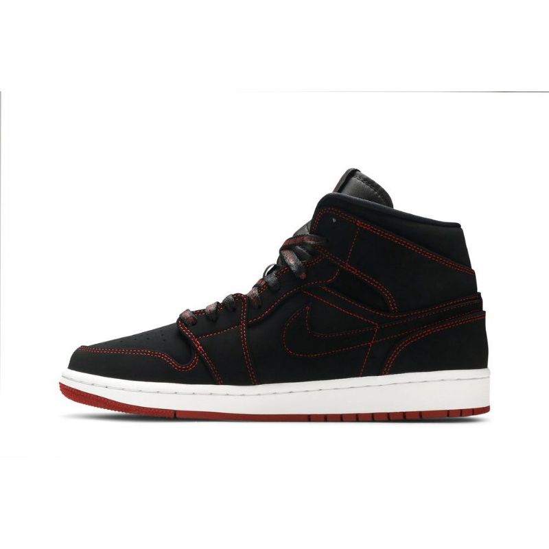 Pánské Boty Air Jordan 1 Mid Černá Bílý Červené