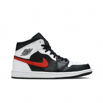 Pánské Boty Air Jordan 1 Mid Černá Bílý Červené
