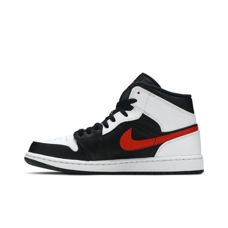 Pánské Boty Air Jordan 1 Mid Černá Bílý Červené