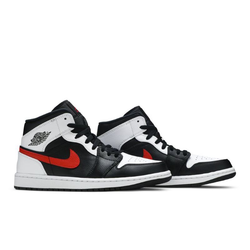 Pánské Boty Air Jordan 1 Mid Černá Bílý Červené