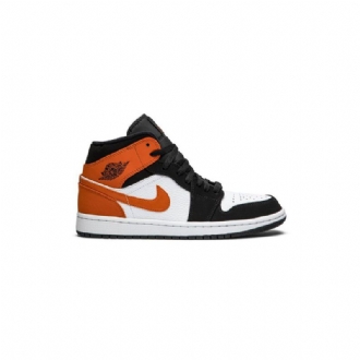 Pánské Boty Air Jordan 1 Mid Černá Hnědý Bílý