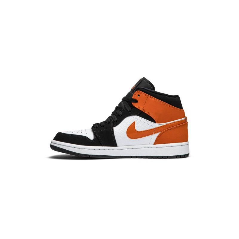 Pánské Boty Air Jordan 1 Mid Černá Hnědý Bílý