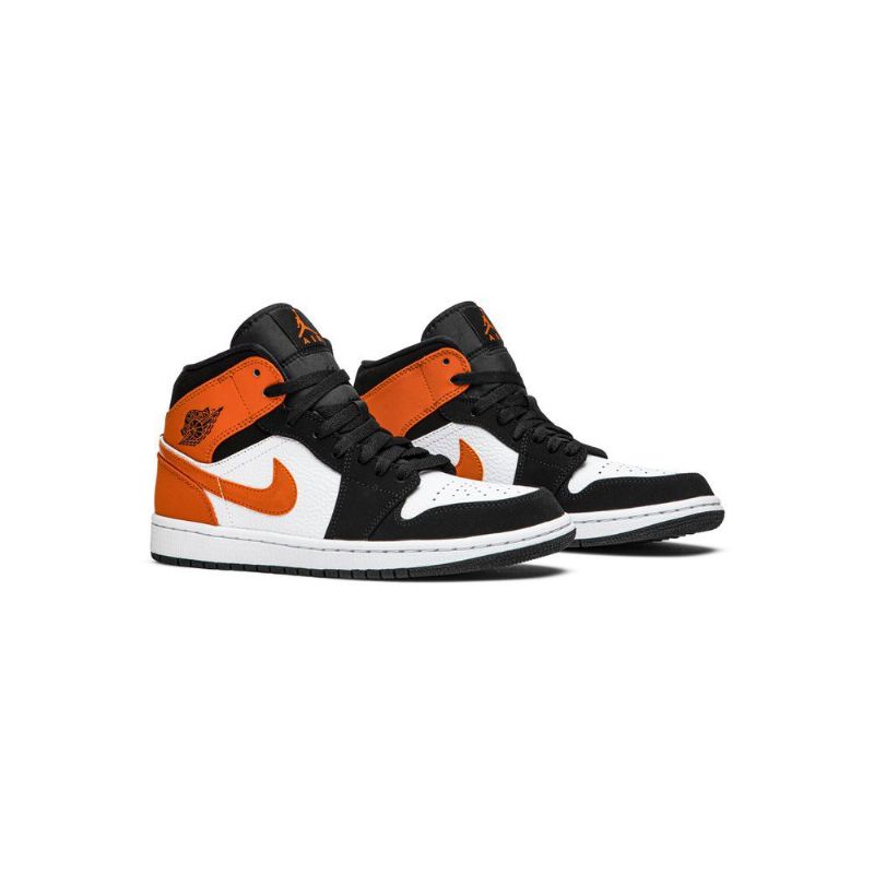 Pánské Boty Air Jordan 1 Mid Černá Hnědý Bílý