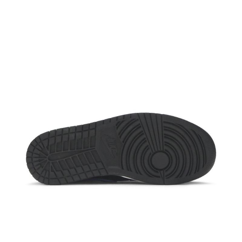 Pánské Boty Air Jordan 1 Mid Černá Modrý Bílý